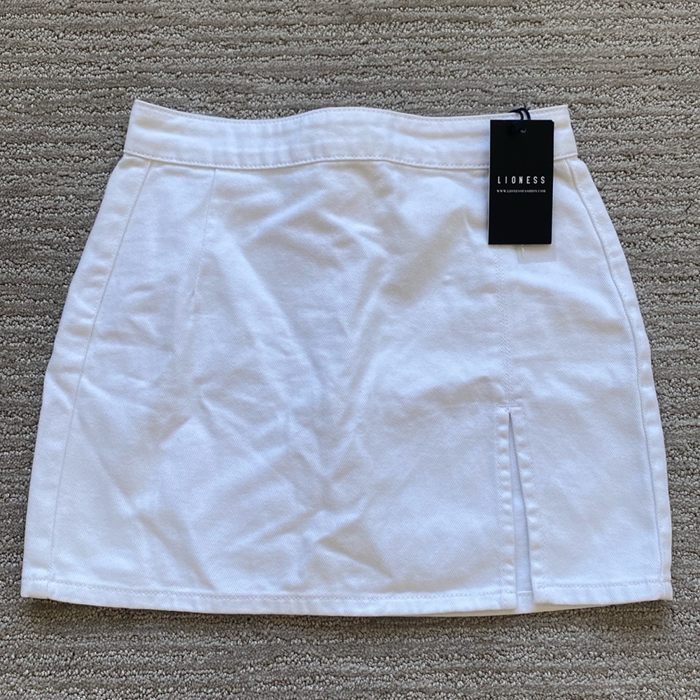 Princess Polly Elegant White Mini Skirt